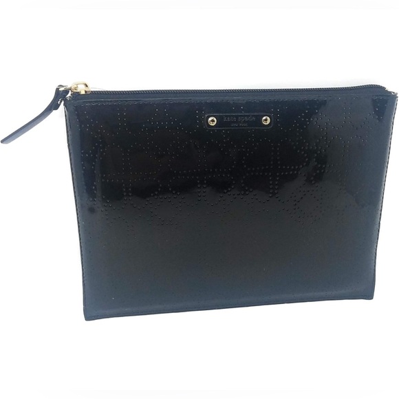 Kate Spade Black Patent Leather Clutch